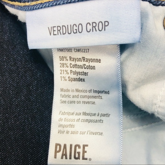 Paige Verdugo Crop Skinny Jean Cartman 